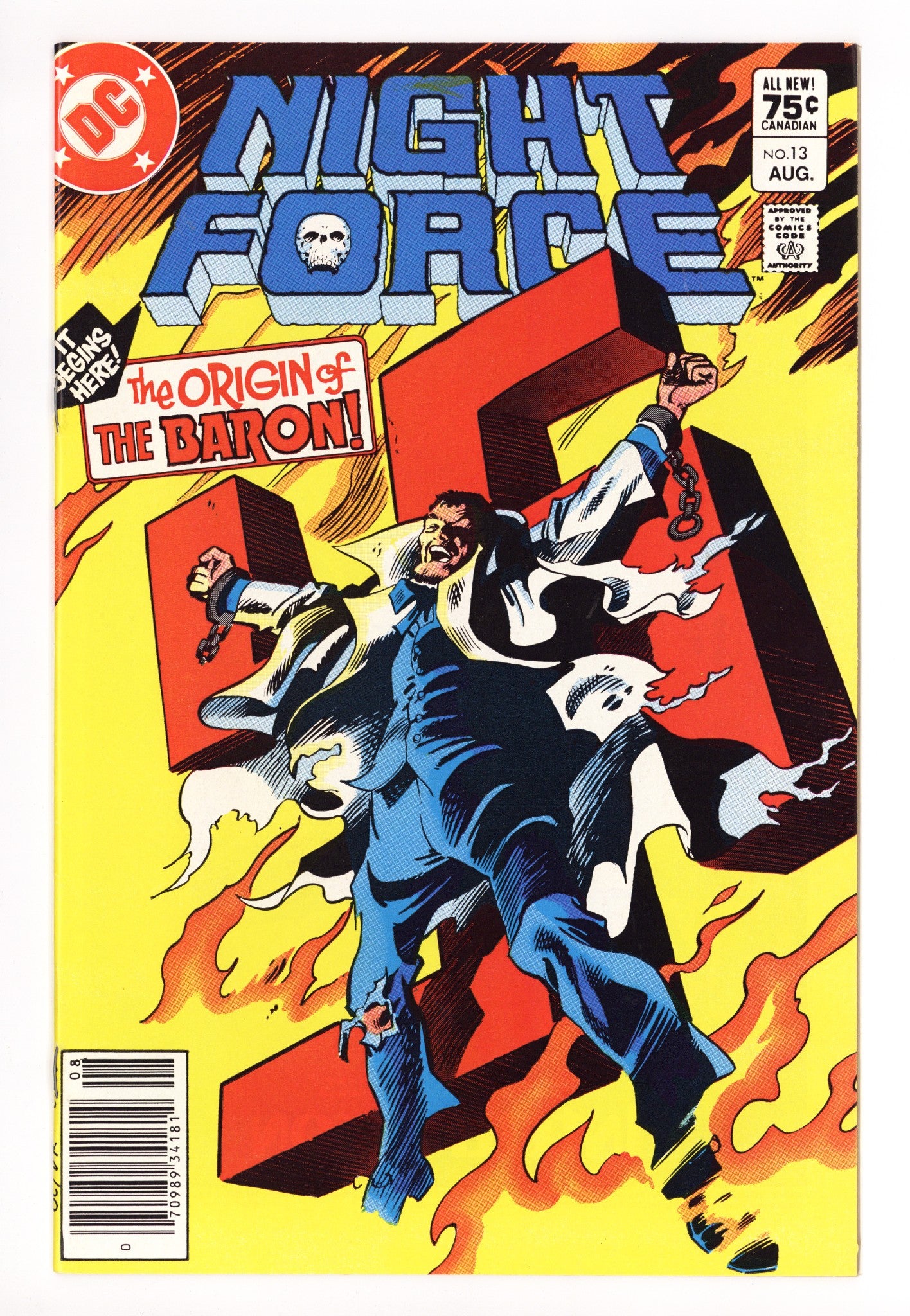 The Night Force Vol 1 13 VF (8.0) (1983) Canadian Price Variant 