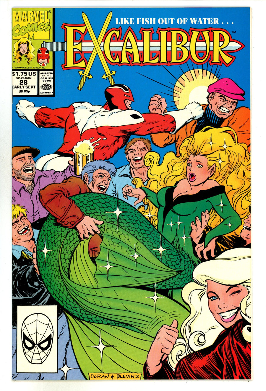 Excalibur Vol 1 28 Mid Grade (1990) 
