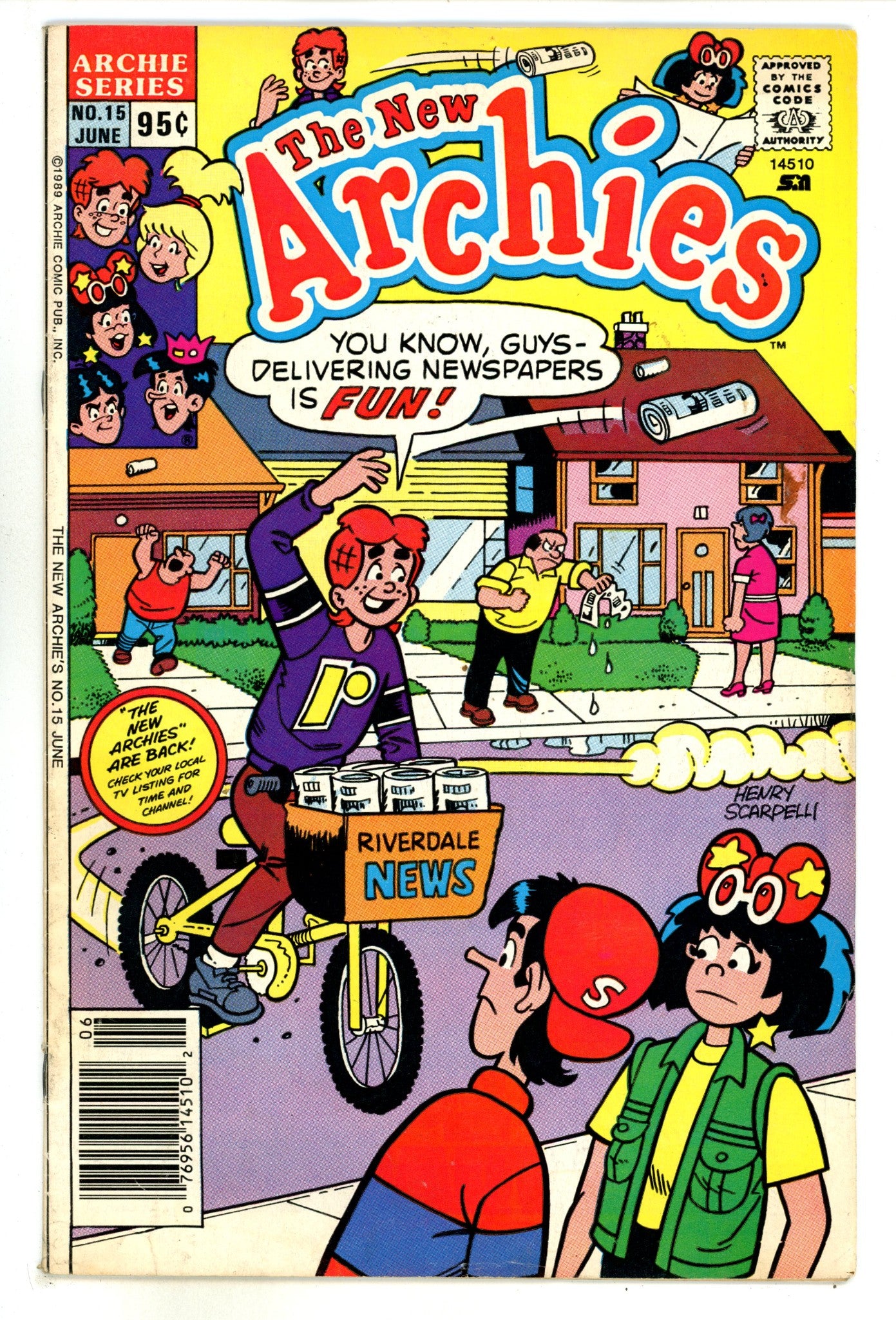 The New Archies 15 Low Grade (1989) Newsstand 