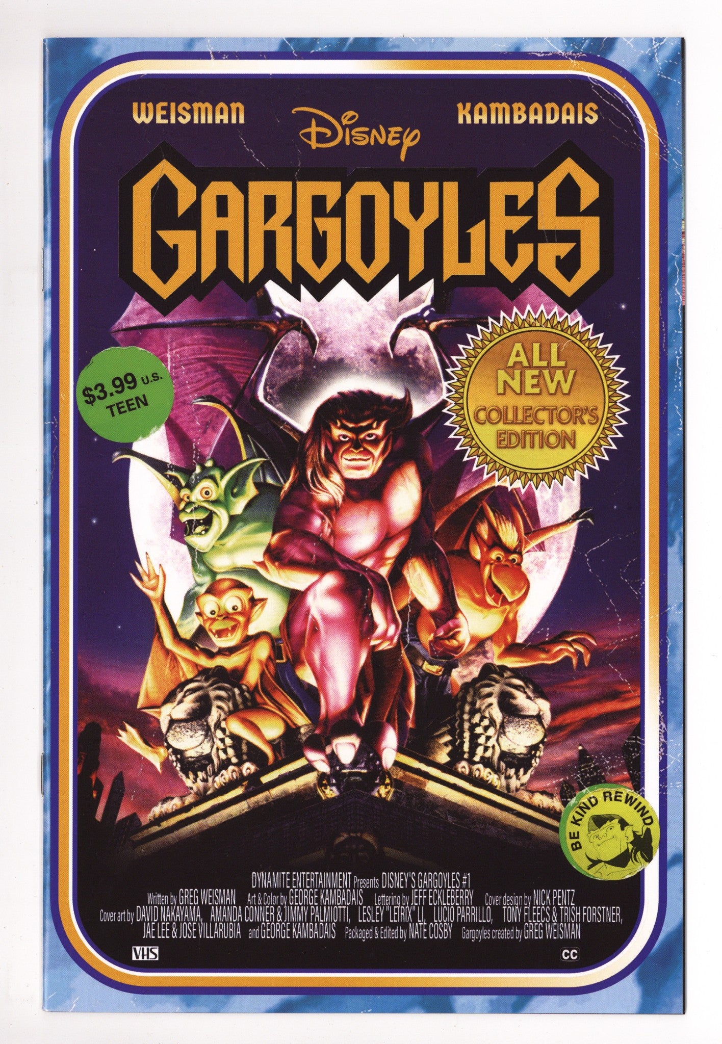 Gargoyles 1 High Grade (2022) VHS Variant 