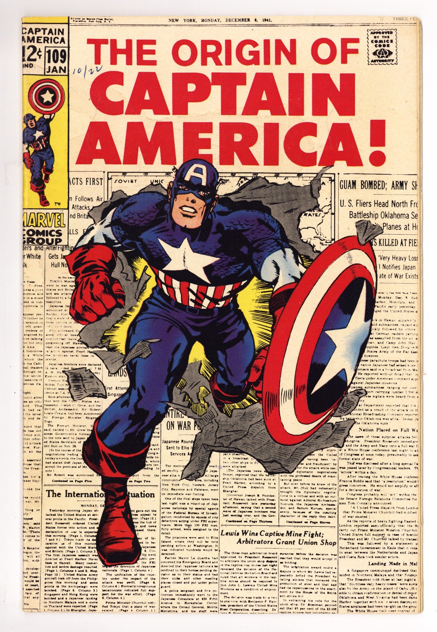 Captain America Vol 1 109 VG/FN (5.0) (1969) 