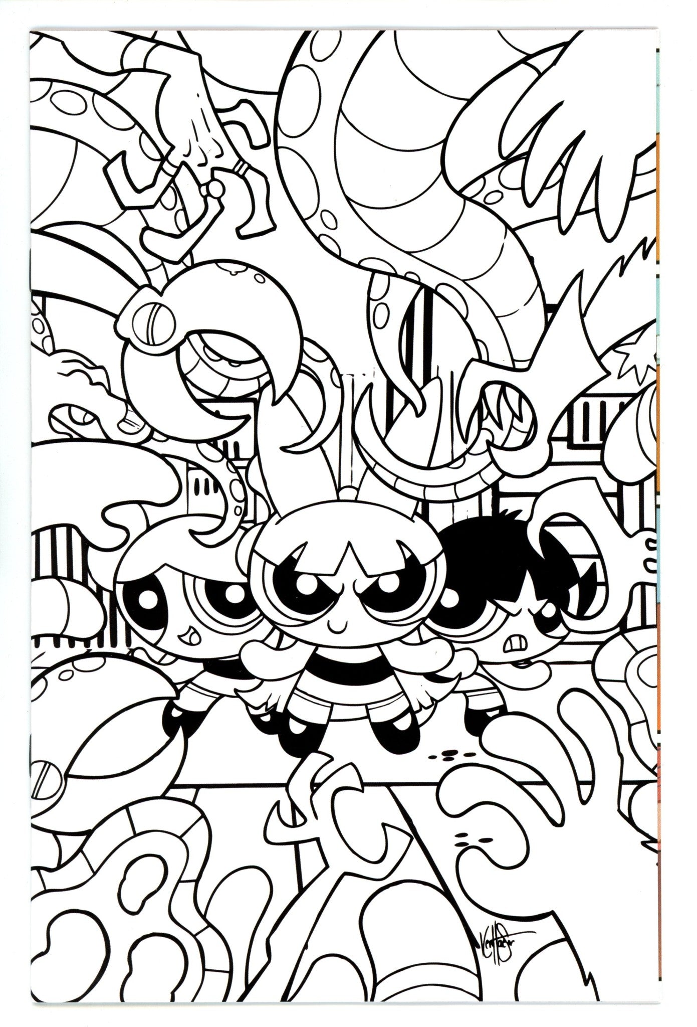 Powerpuff Girls 3 Haeser Line Art Virgin Incentive Variant (2024)