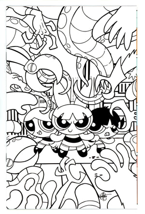 Powerpuff Girls 3 Haeser Line Art Virgin Incentive Variant (2024)