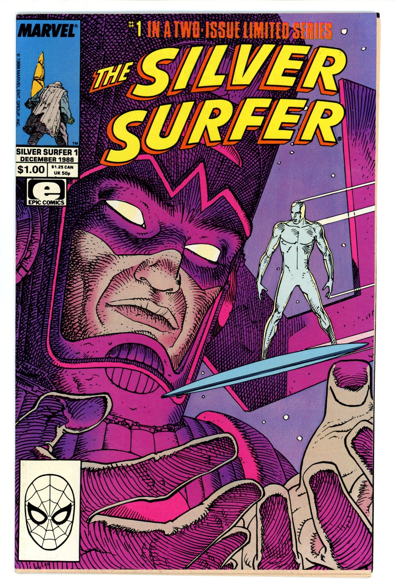 The Silver Surfer Vol 4 1 VF- (7.5) (1988) 