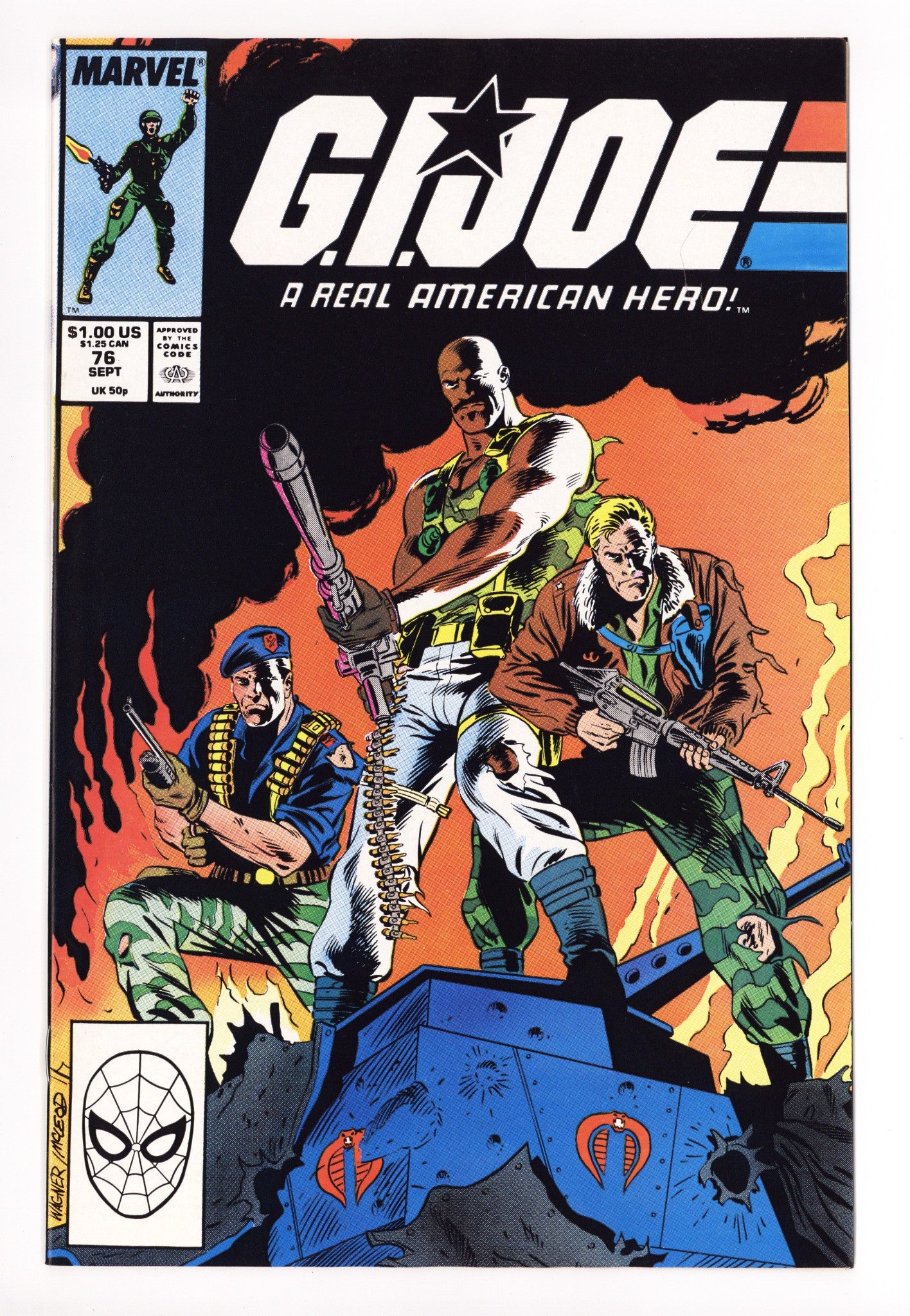 G.I. Joe, A Real American Hero 76 NM (9.4) (1988) 