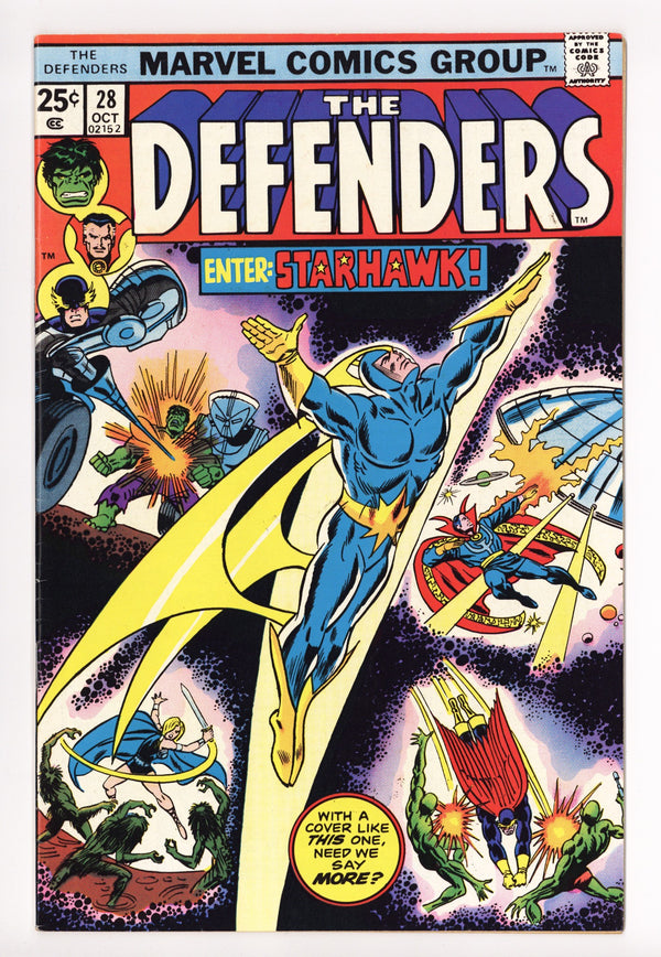 The Defenders Vol 1 28 FN/VF (7.0) (1975)