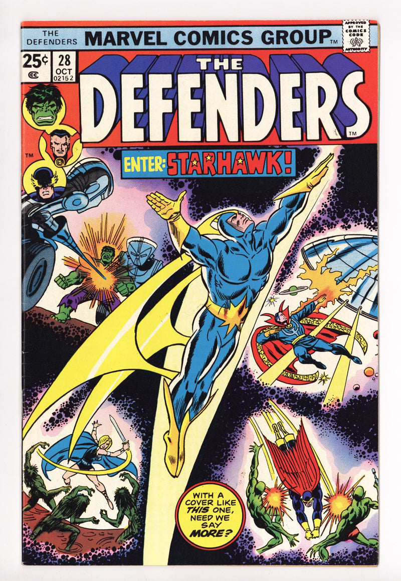 The Defenders Vol 1 28 FN/VF (7.0) (1975) 
