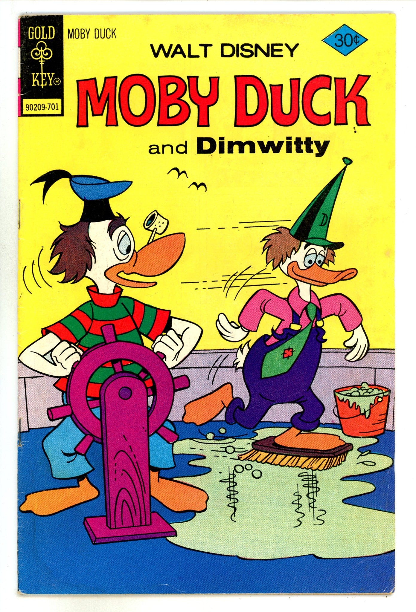 Walt Disney Moby Duck 25 Low Grade (1977) 