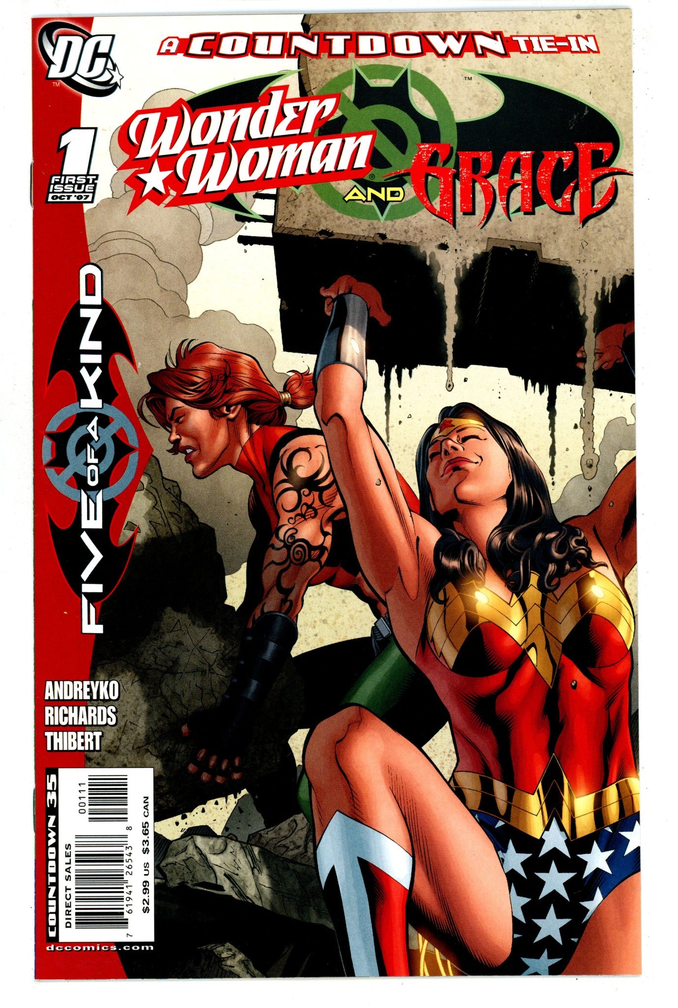 Outsiders: Five of a Kind - Wonder Woman / Grace 1 High Grade (2007) 