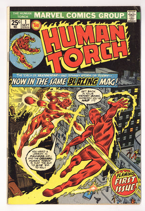 The Human Torch Vol 2 1  VG+ (4.5)   (1974)