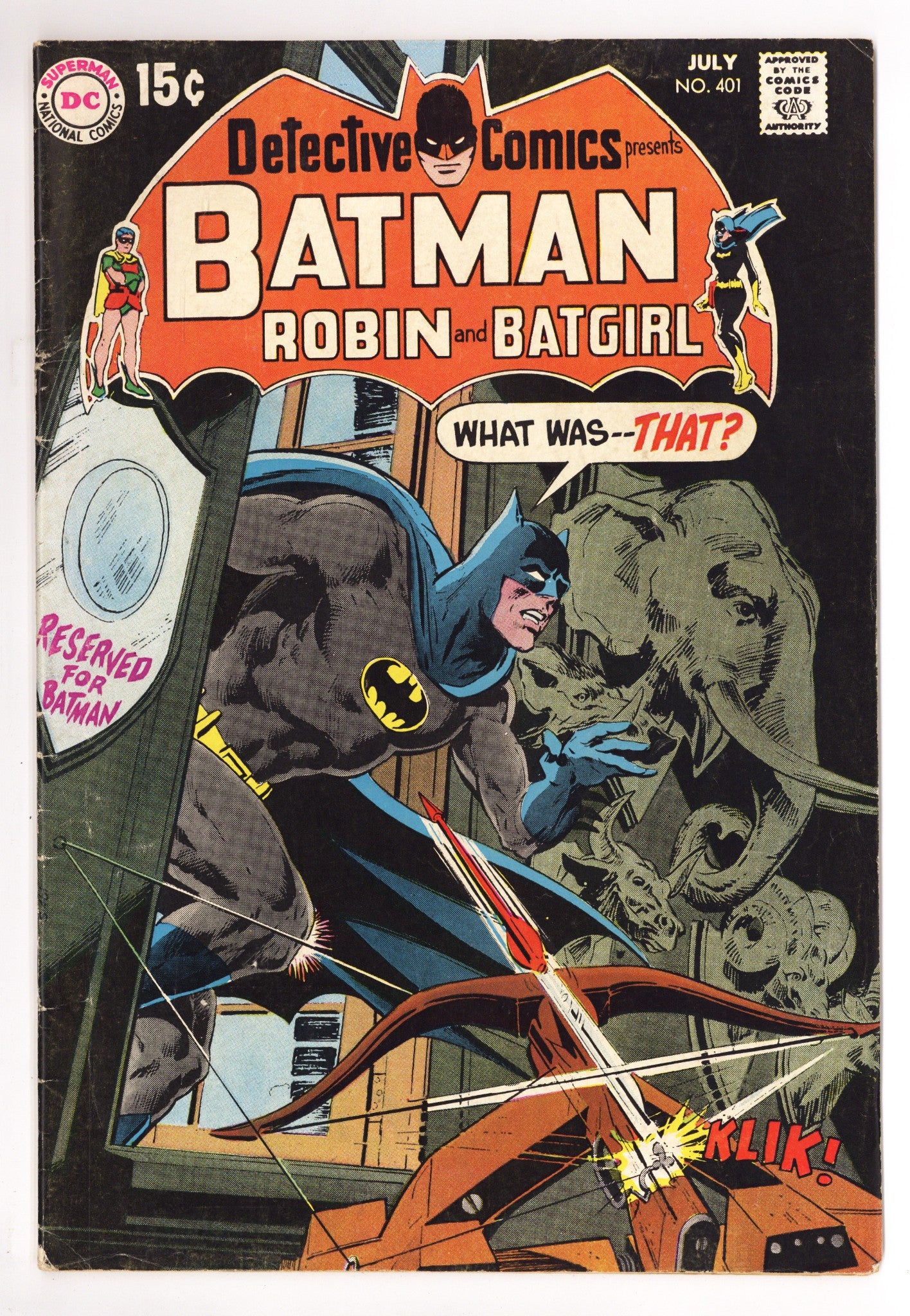 Detective Comics Vol 1 401 VG/FN (5.0) (1970) 