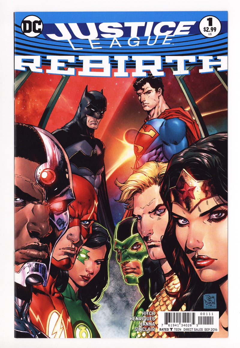 Justice League: Rebirth 1 High Grade (2016) 