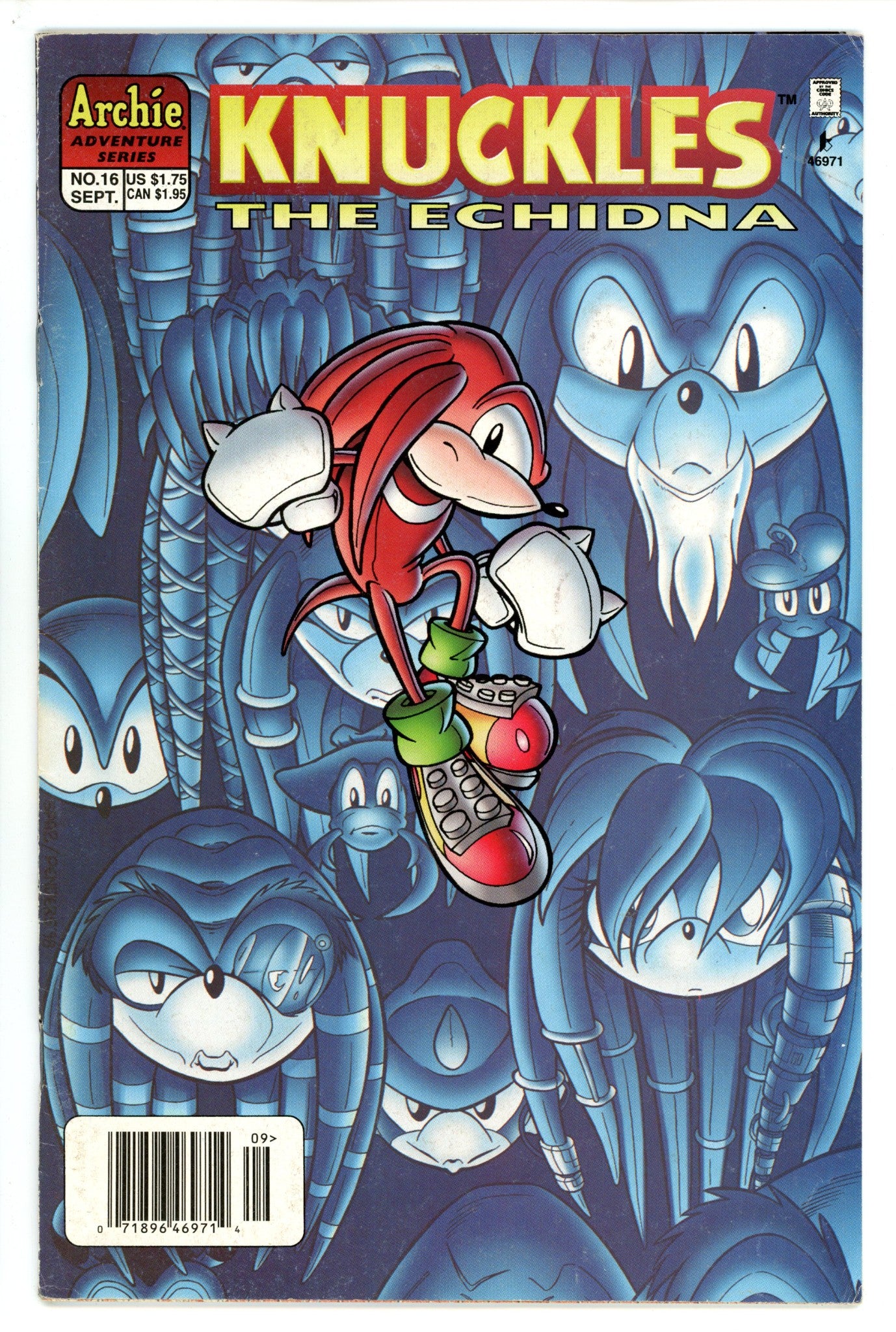 Knuckles the Echidna 16 Newsstand VG (1998)