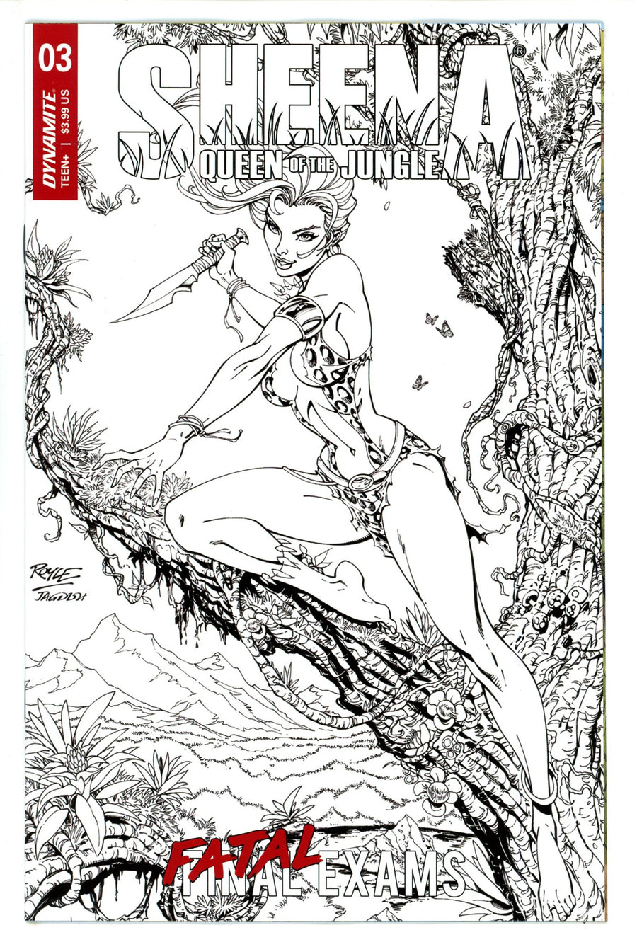 Sheena Queen Of Jungle 3 Royle Line Art Incentive Variant (2023)