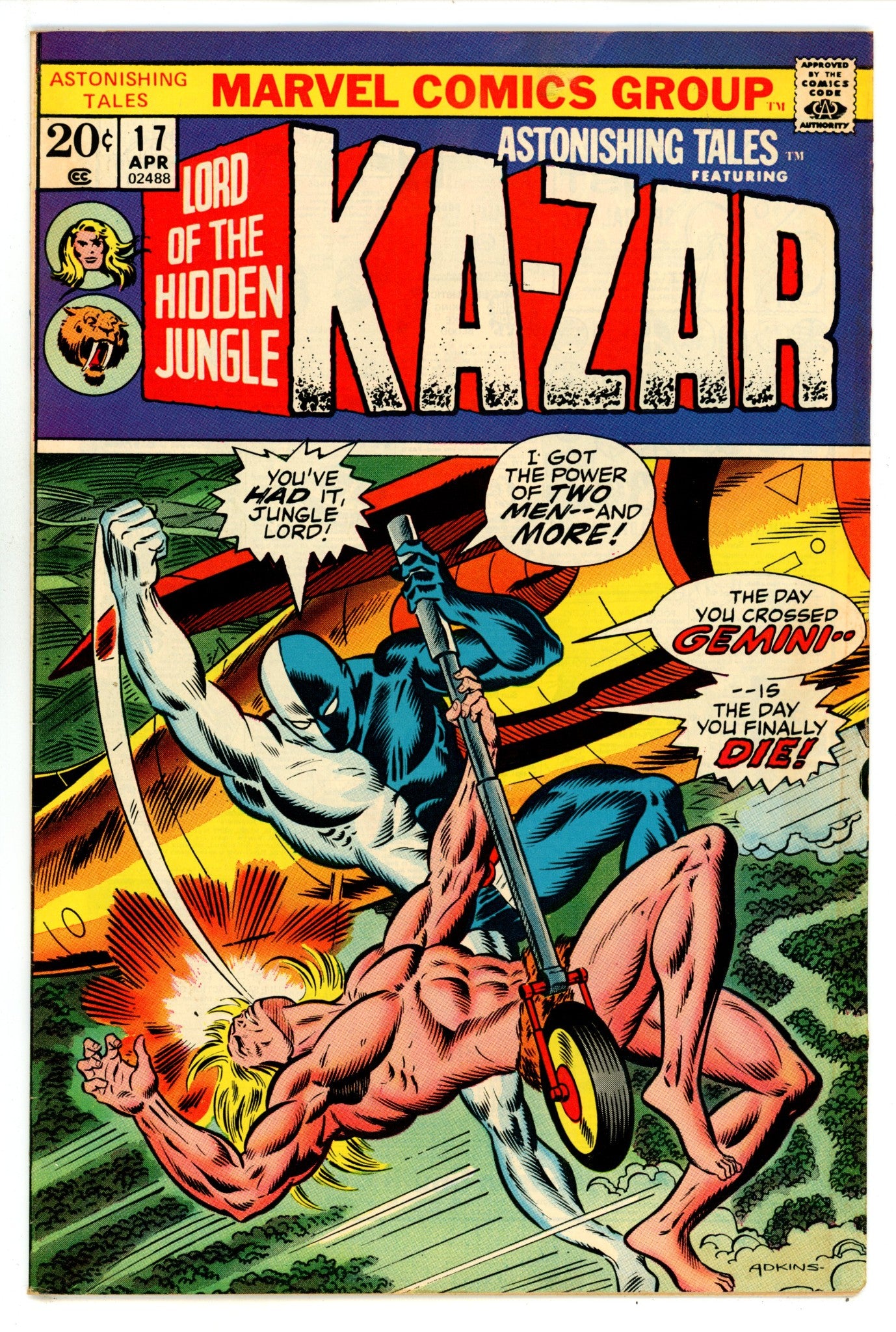 Astonishing Tales Vol 1 17 FN (6.0) (1973) 