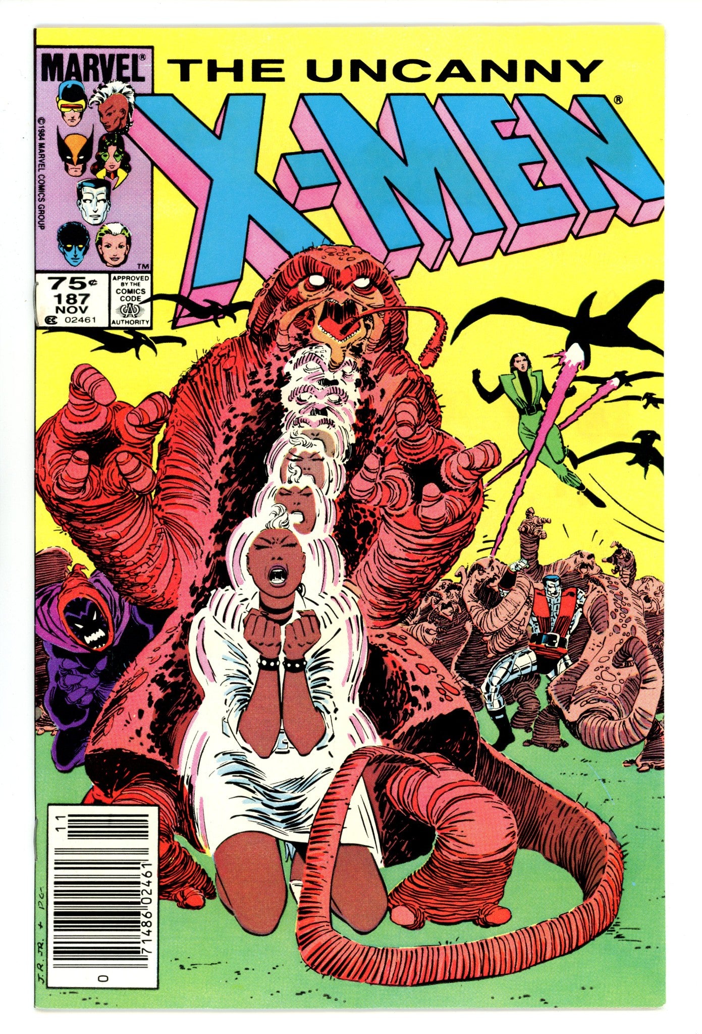 The Uncanny X-Men Vol 1 187 VF+ (8.5) (1984) Canadian Price Variant 