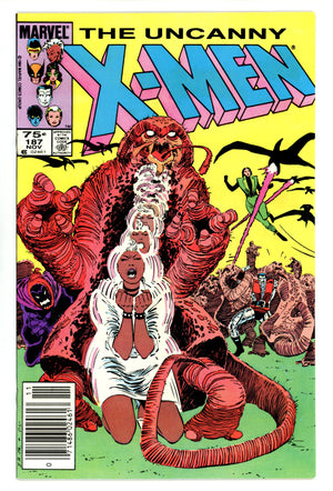 The Uncanny X-Men Vol 1 187 VF+ (8.5) (1984) Canadian Price Variant