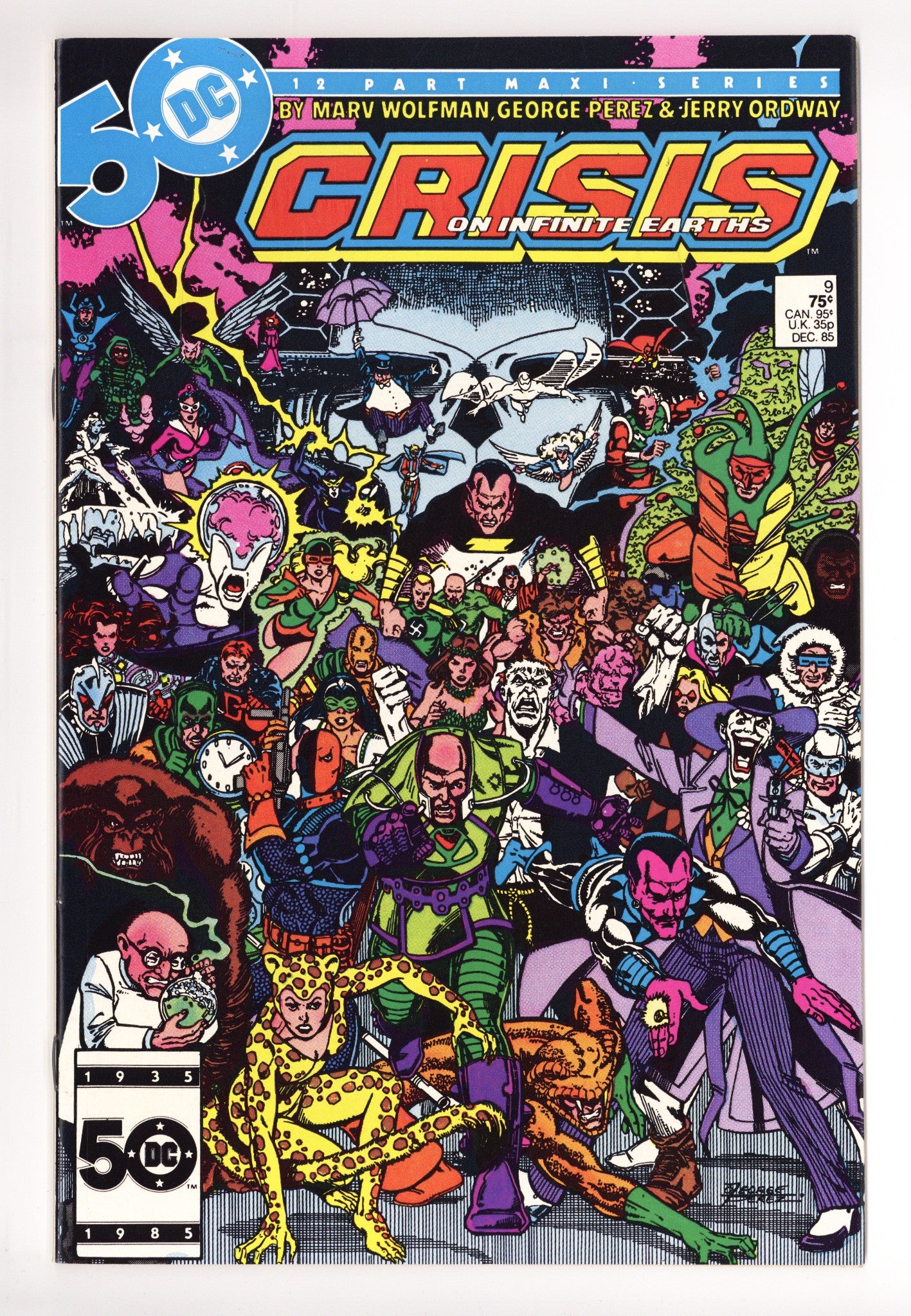 Crisis on Infinite Earths 9 VF+ (8.5) (1985) 