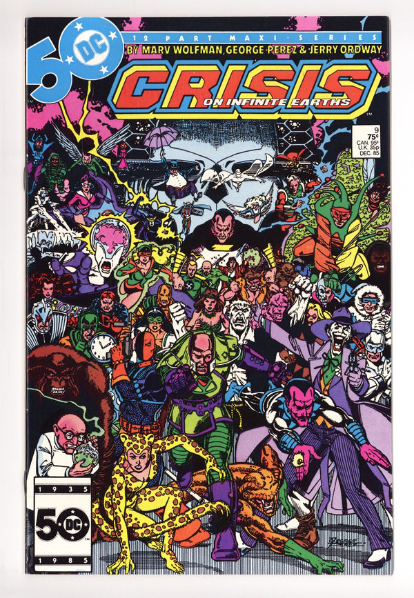 Crisis on Infinite Earths 9 VF+ (8.5) (1985)