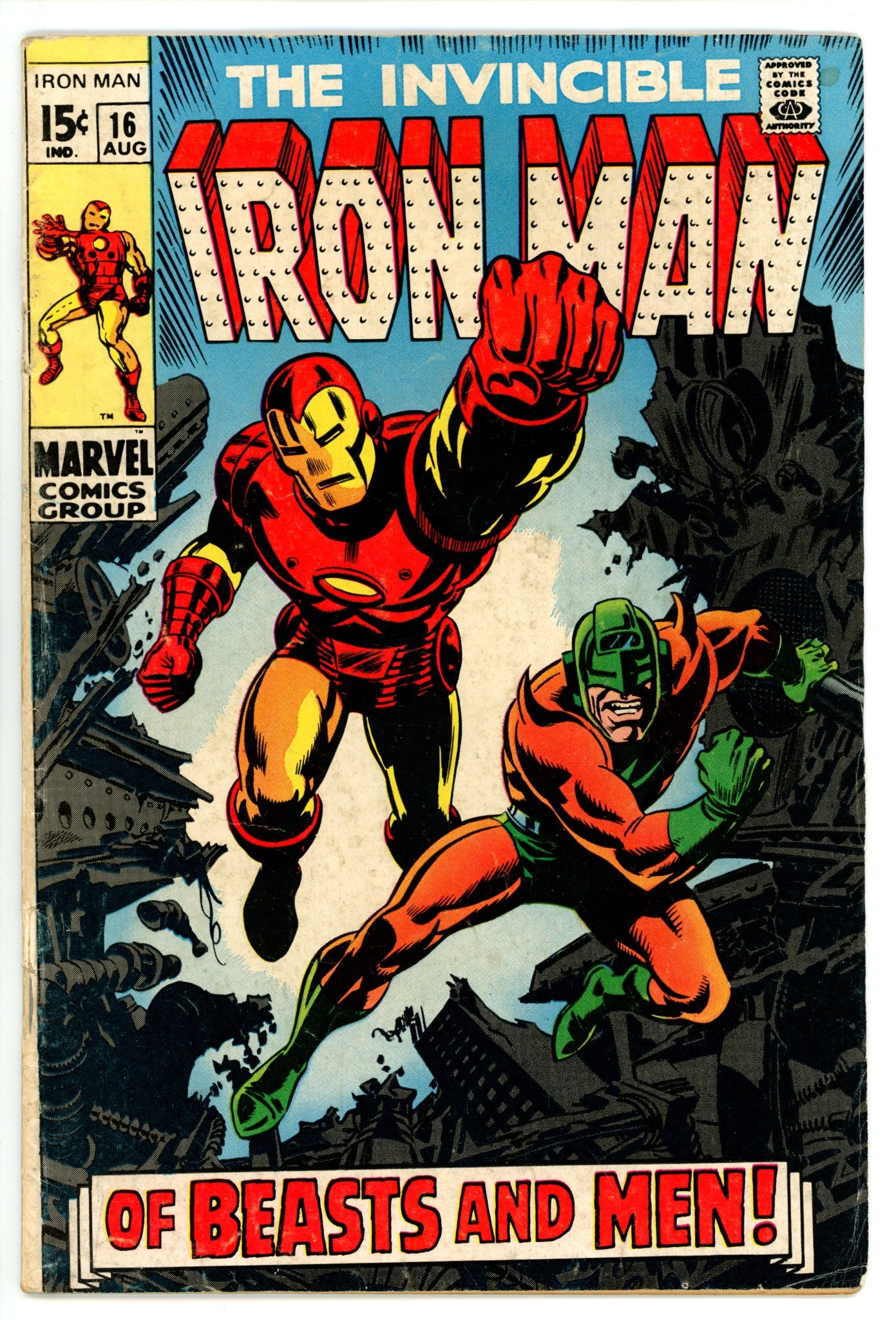 Iron Man Vol 1 16 VG (4.0) Apparent, Extra Staples (1969) 