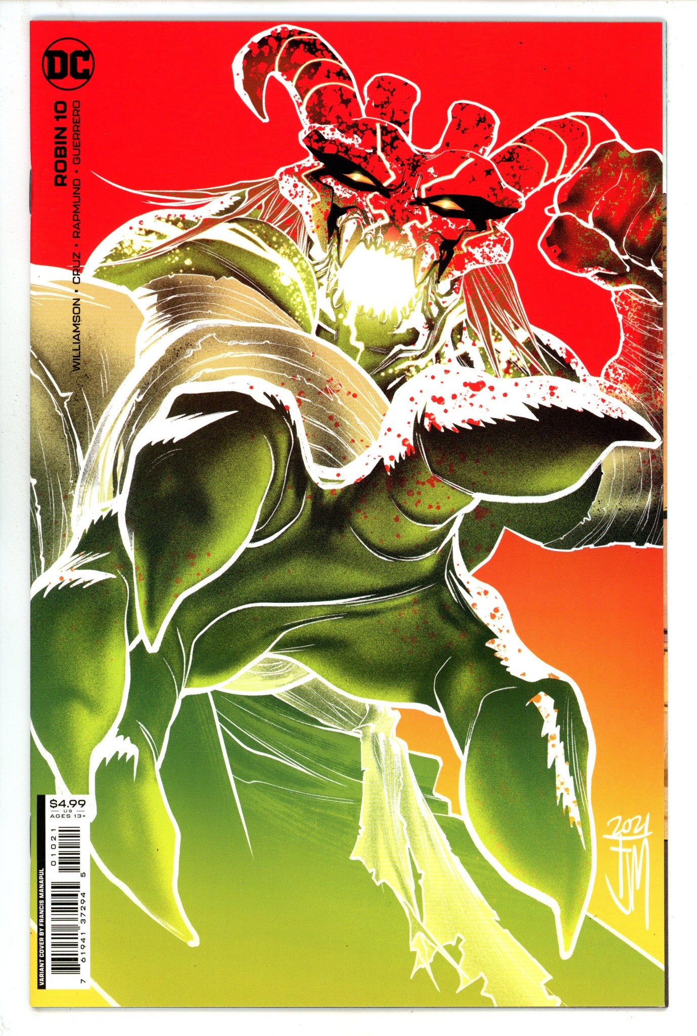 Robin Vol 3 10 High Grade (2022) Manapul Variant 