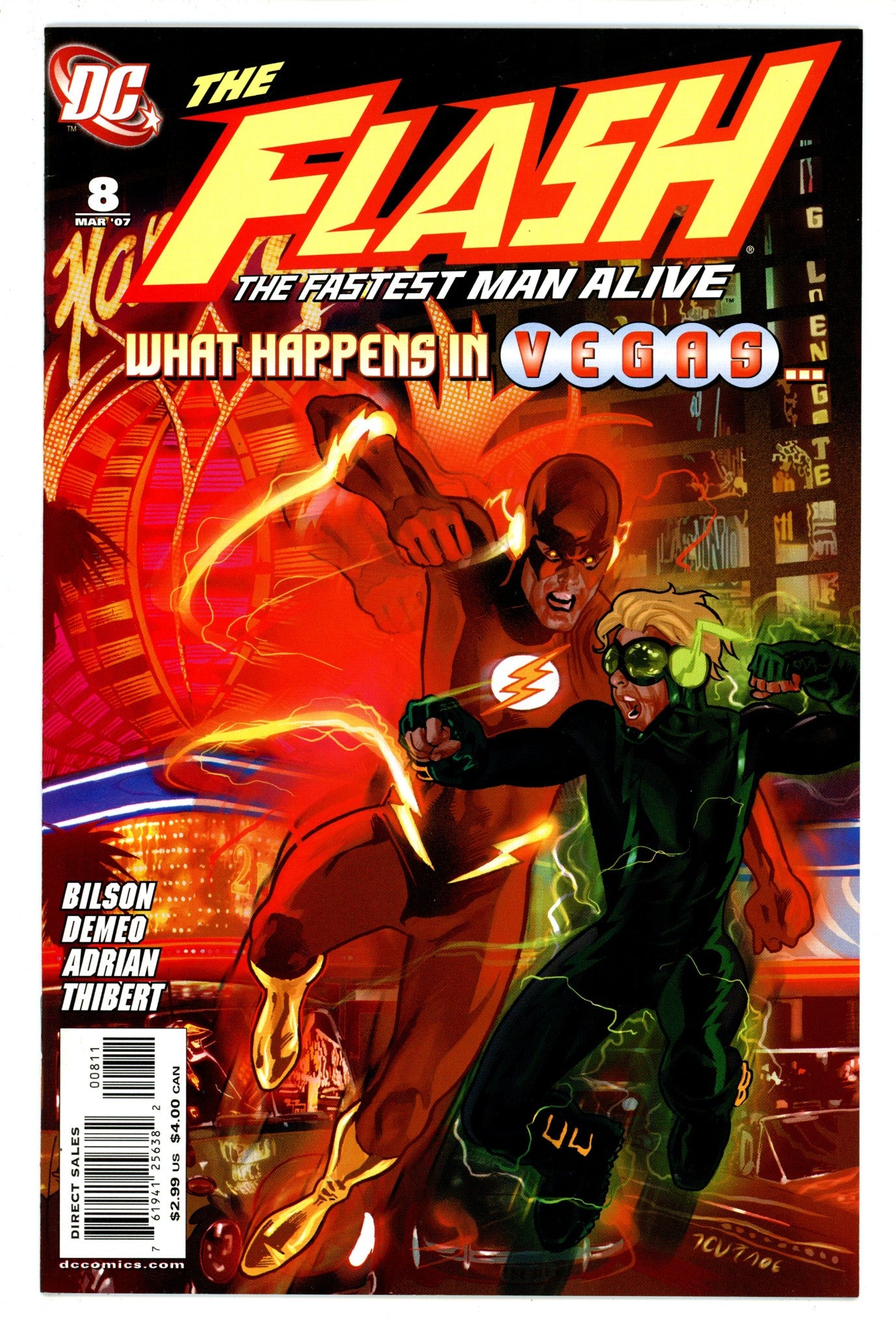 Flash: The Fastest Man Alive Vol 1 8 High Grade (2007) 