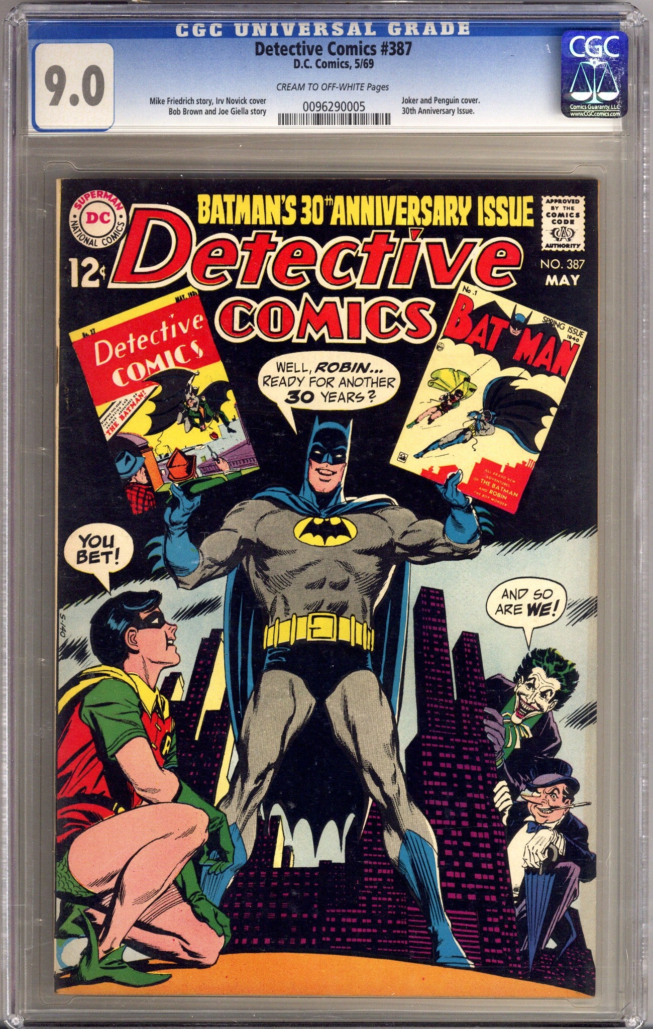 Detective Comics Vol 1 387 CGC 9.0 (VF/NM) (1969) 