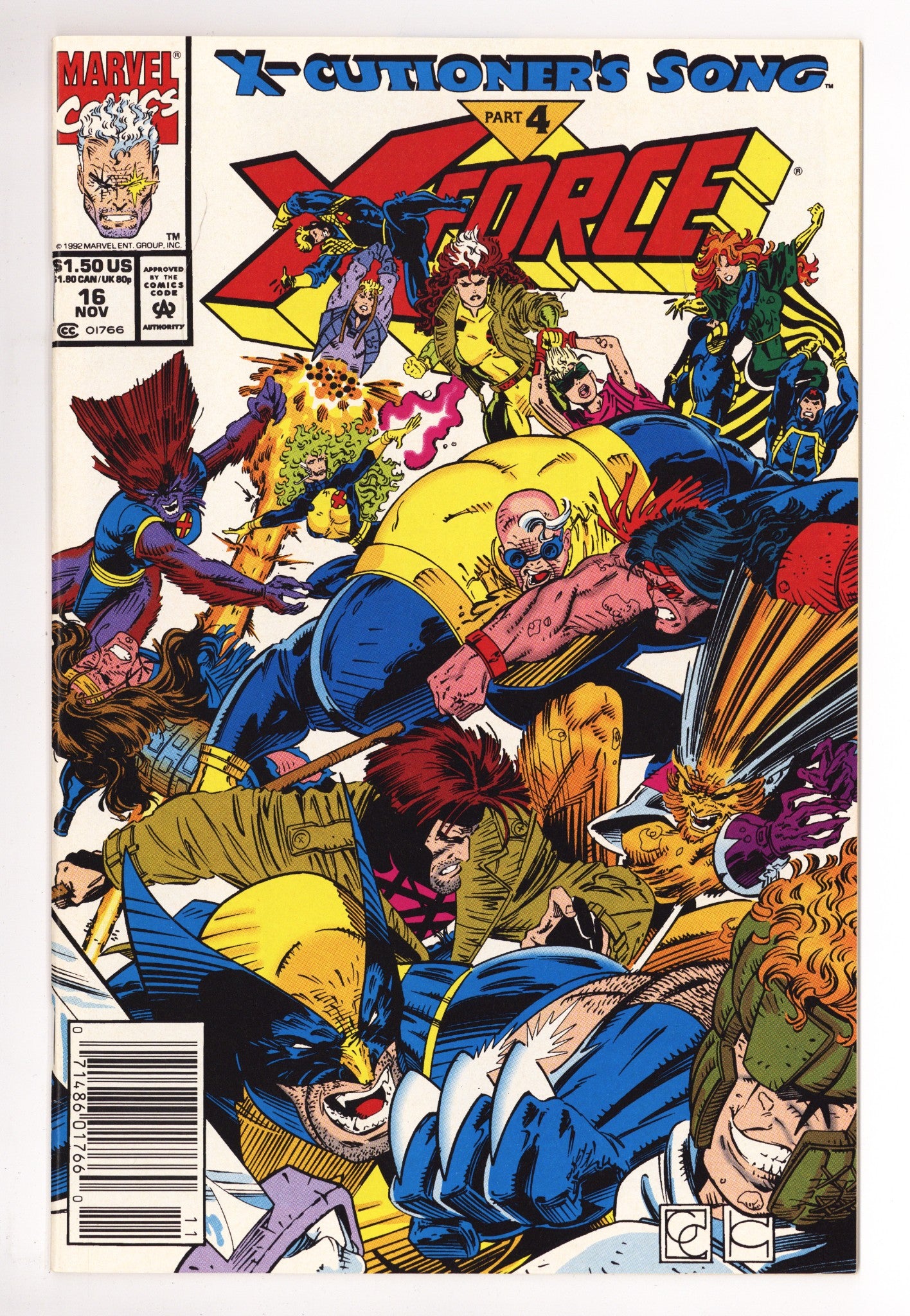 X-Force Vol 1 16 High Grade (1992) Newsstand 