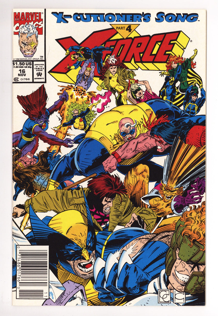 X-Force Vol 1 16 High Grade (1992) Newsstand 