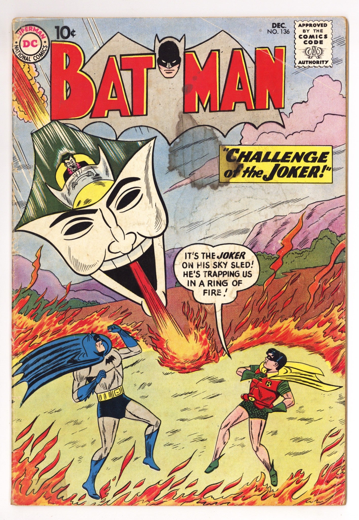 Batman Vol 1 136 VG- (3.5) (1960) 