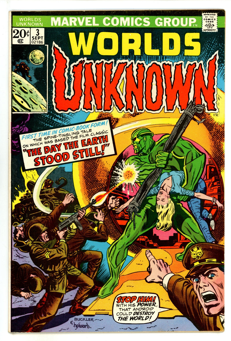 Worlds Unknown 3 FN+ (6.5) (1973) 
