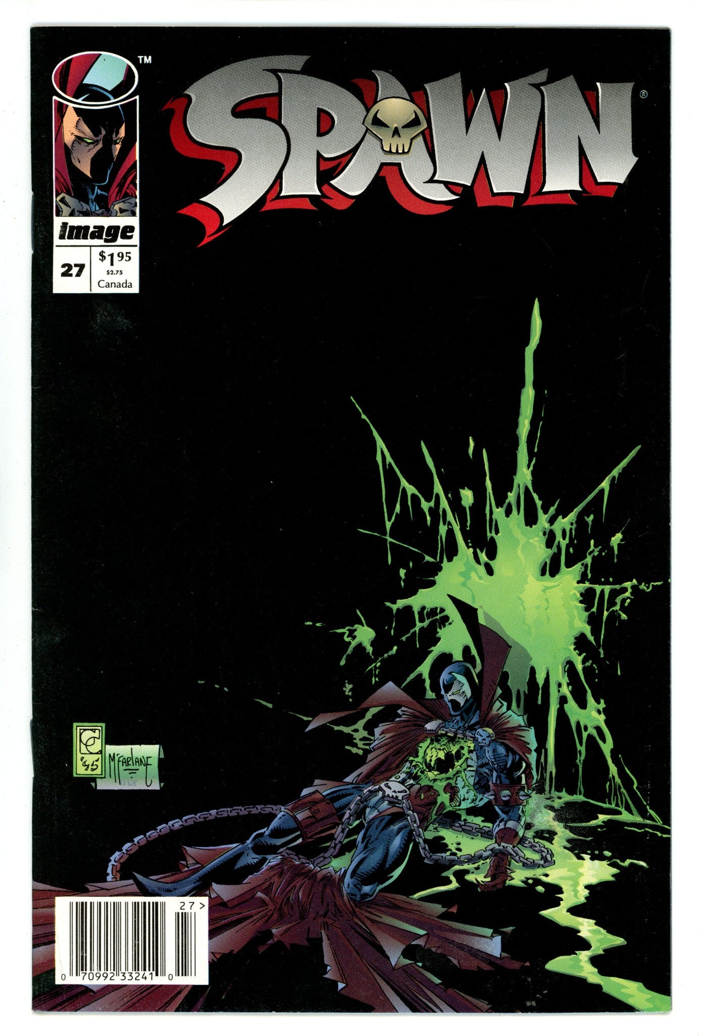 Spawn   27  FN (6.0)   (1995)     Newsstand  