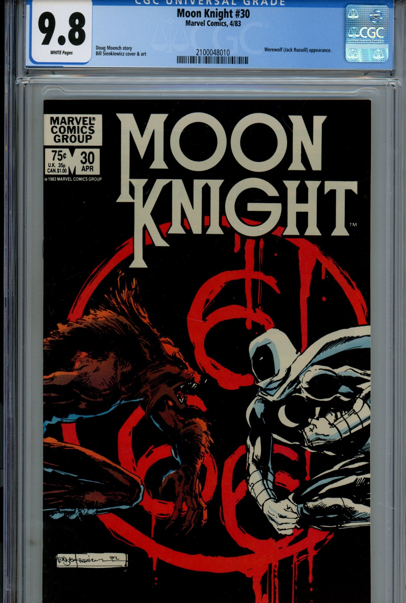 Moon Knight Vol 1 30 CGC 9.8 (NM/M) (1983) 