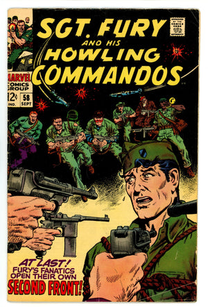 Sgt. Fury 58 VG (4.0) (1968) 