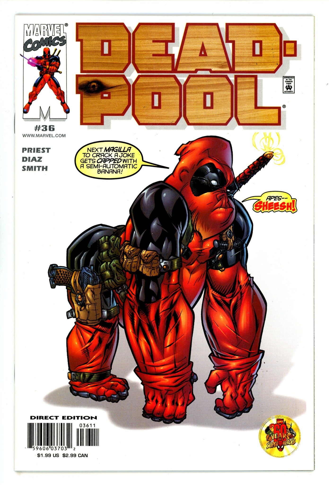 Deadpool Vol 2 36 VF+ (8.5) (2000) 