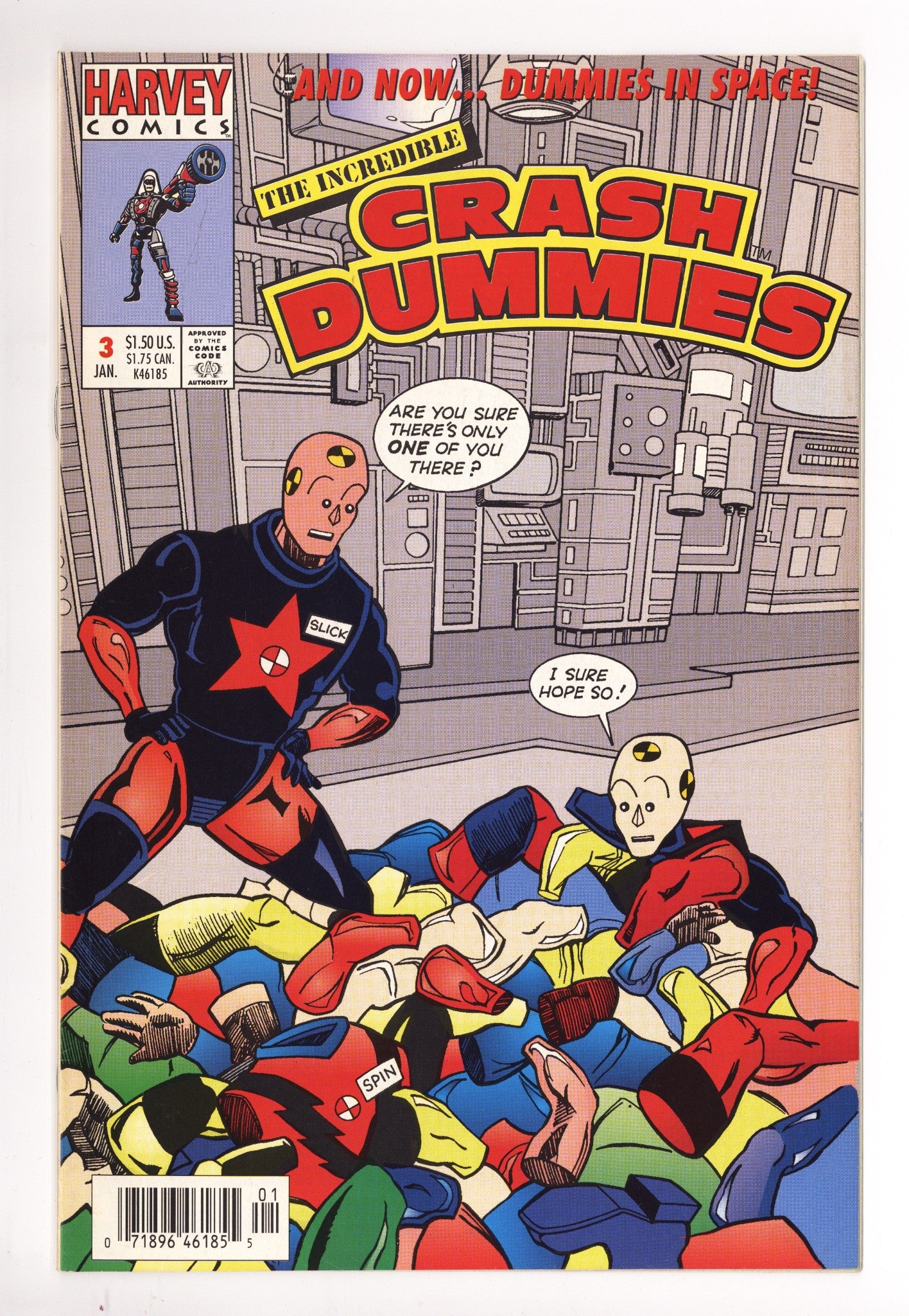 Crash Dummies 3 Mid Grade (1994) Newsstand 