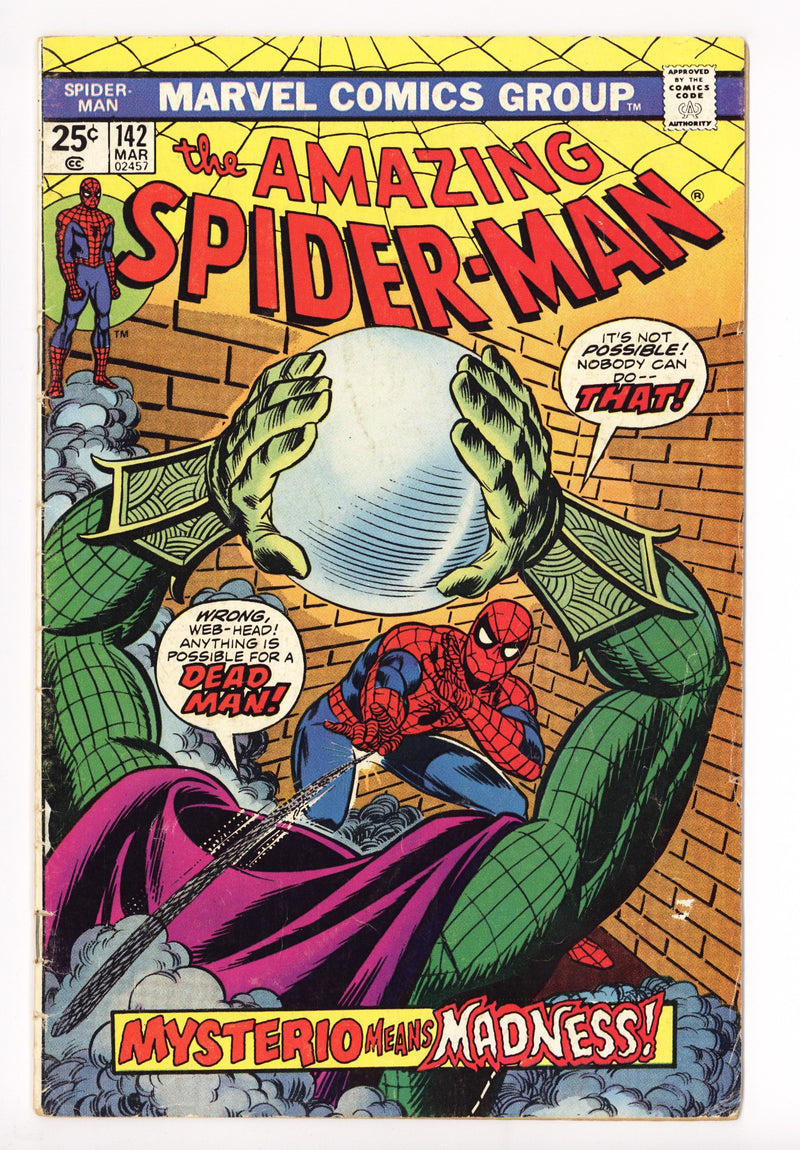 The Amazing Spider-Man Vol 1 142 VG (4.0) (1975) 