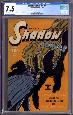 Shadow Comics Vol 5 9(57) CGC 7.5 (VF-) (1945)