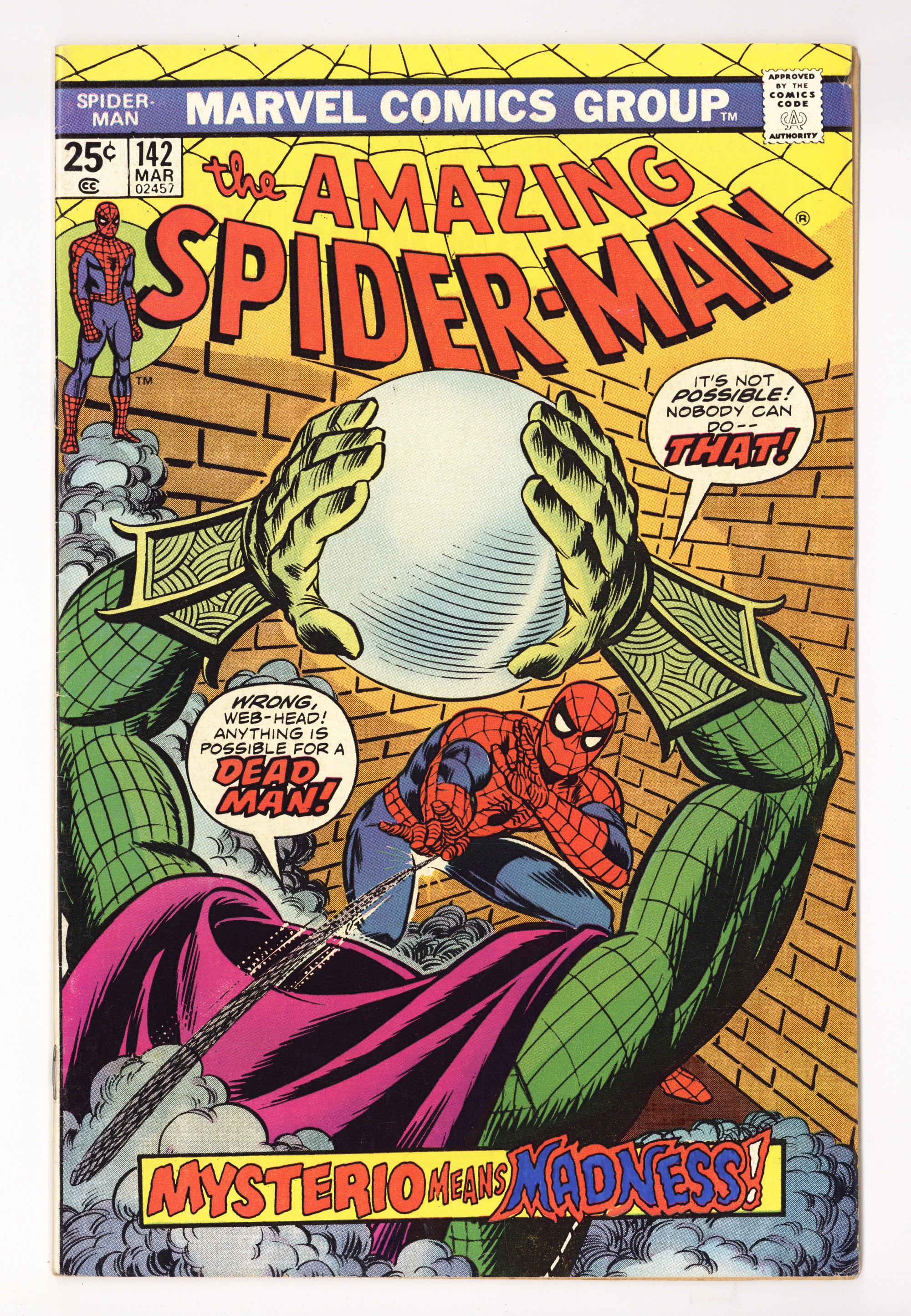The Amazing Spider-Man Vol 1 142  FN+ (6.5)   (1975)        