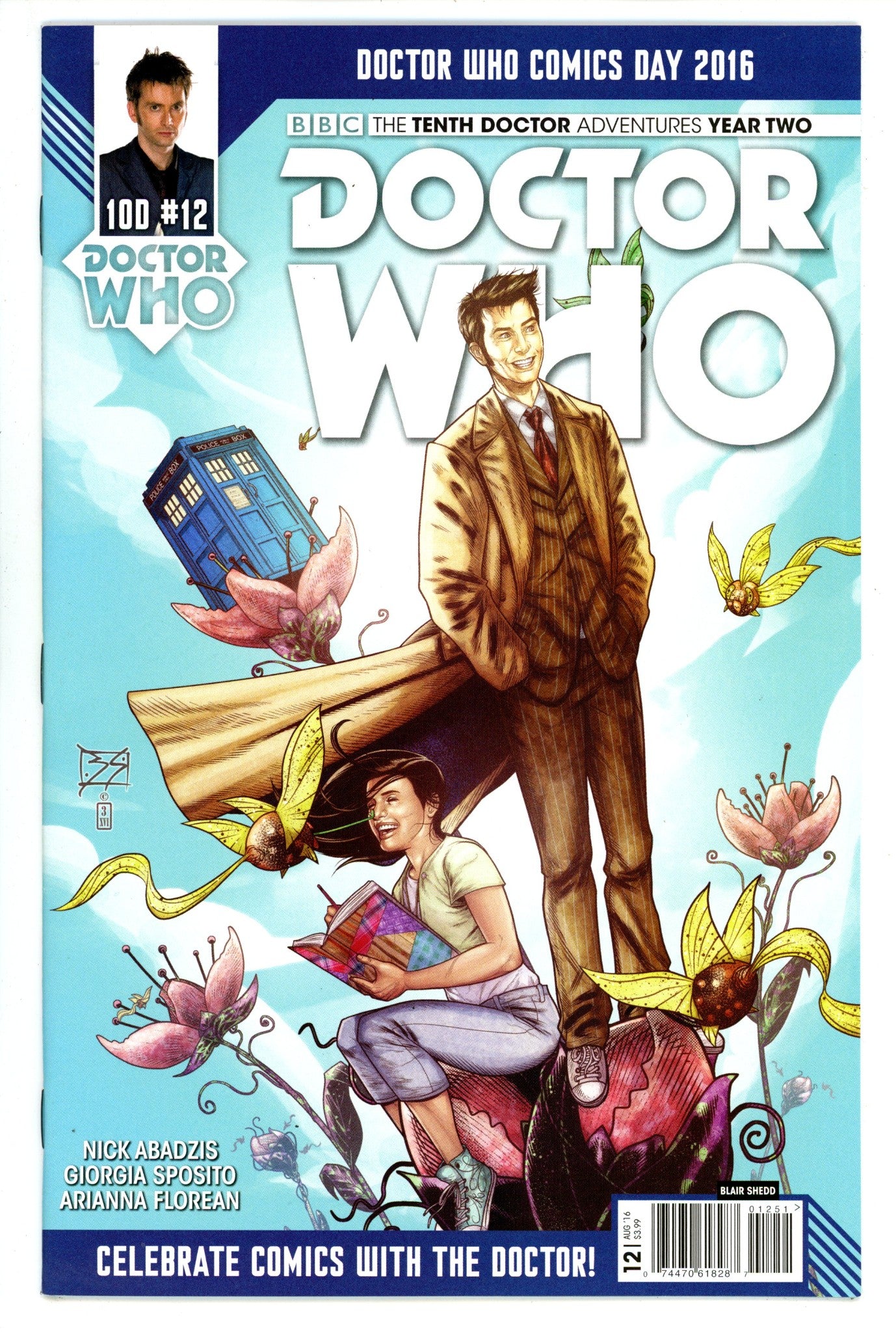 Doctor Who: The Tenth Doctor, Year Two 12 High Grade (2016) Shedd Variant 