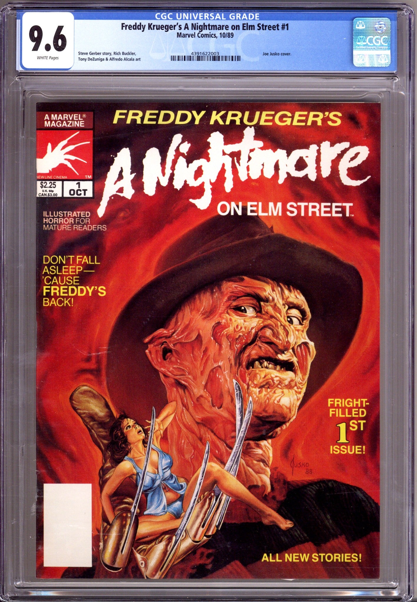 Freddy Krueger's A Nightmare on Elm Street 1 CGC 9.6 (NM+) (1989) 