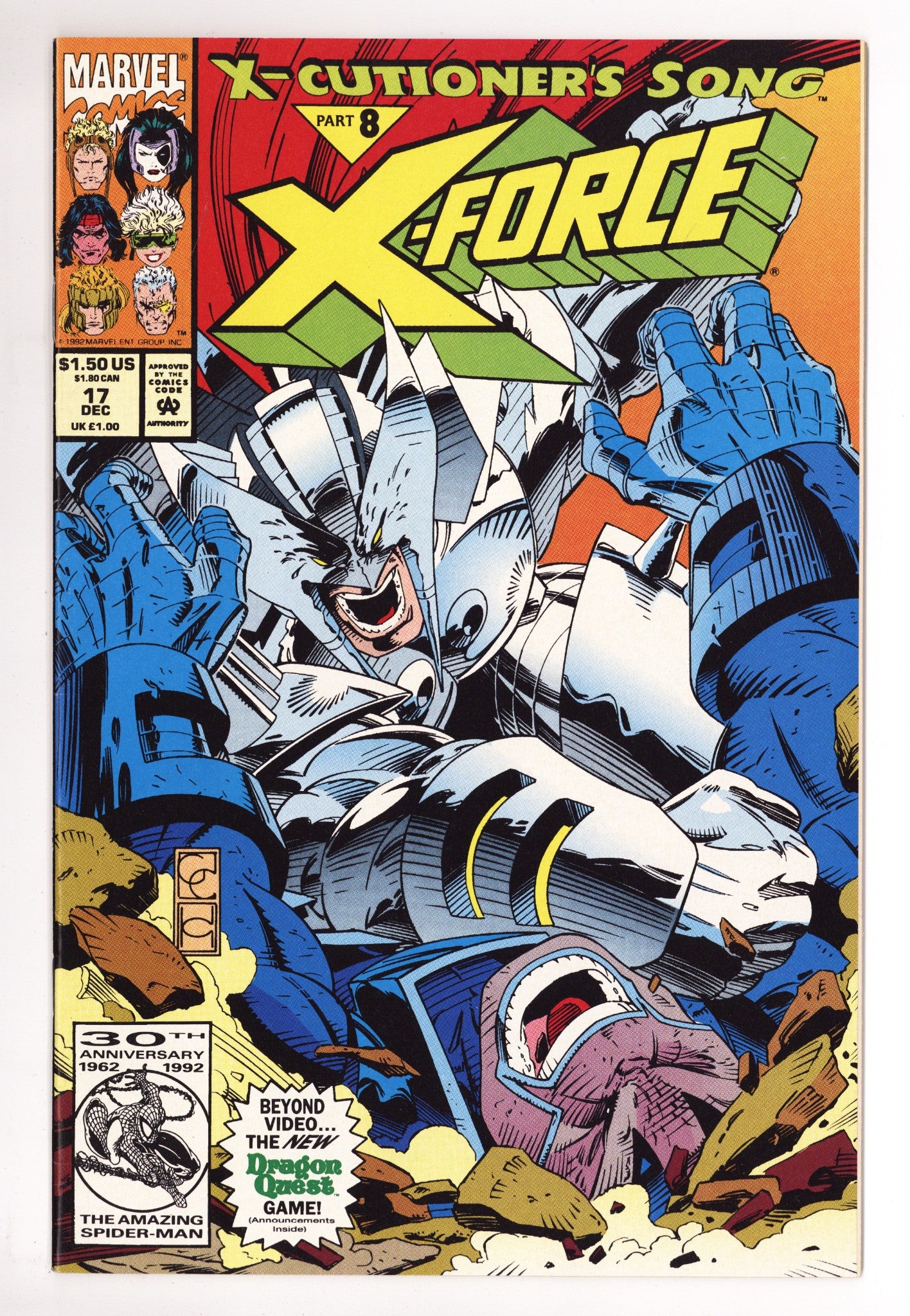 X-Force Vol 1 17 High Grade (1992) Sealed 