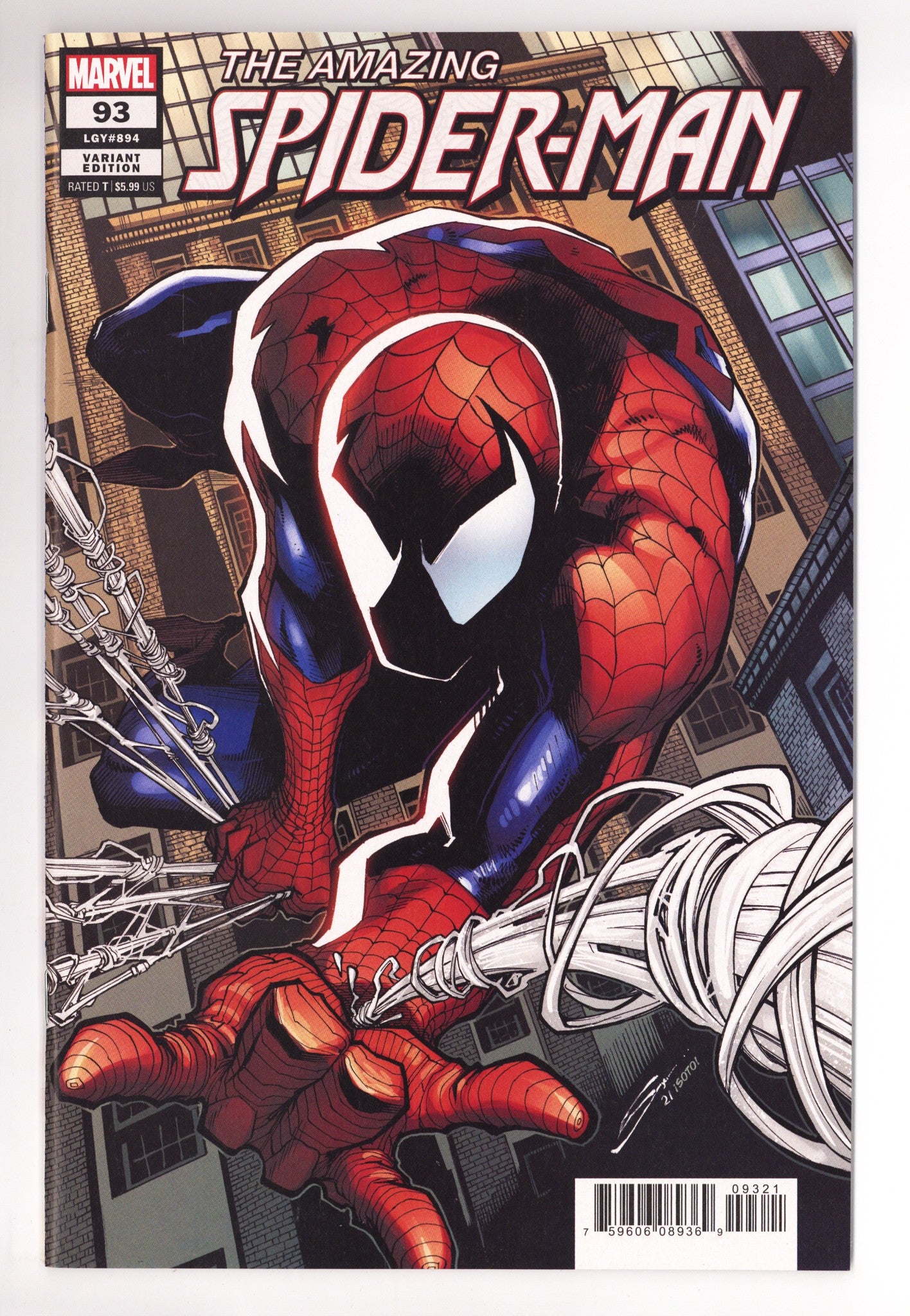 Amazing Spider-Man Vol 5 93 (894) NM (9.4) (2022) Sandoval Incentive Variant 