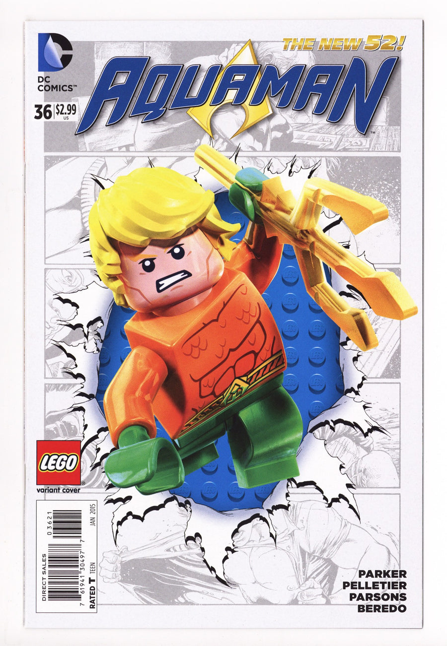 Aquaman Vol 7 36 High Grade (2015) Lego Variant 