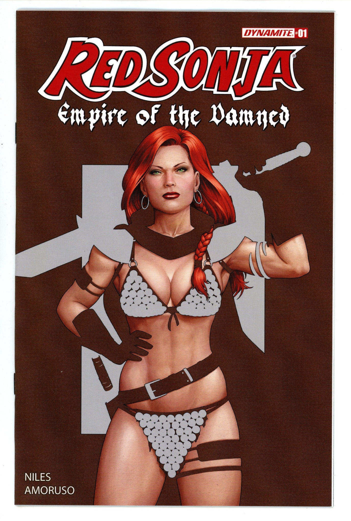 Red Sonja Empire Damned 1 Christopher Negative Space Variant (2024)
