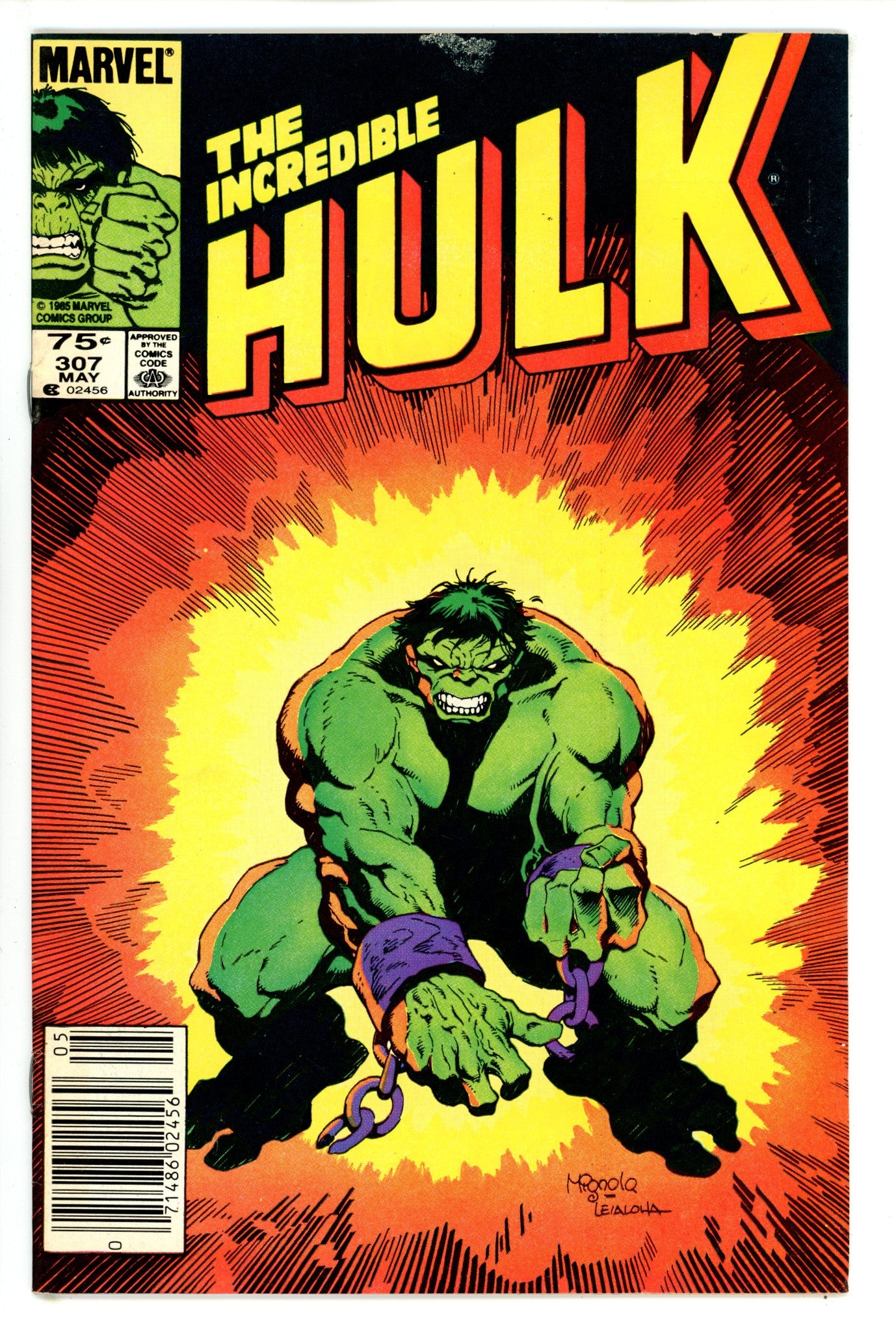 The Incredible Hulk Vol 1 307 Canadian Variant FN/VF (1985)