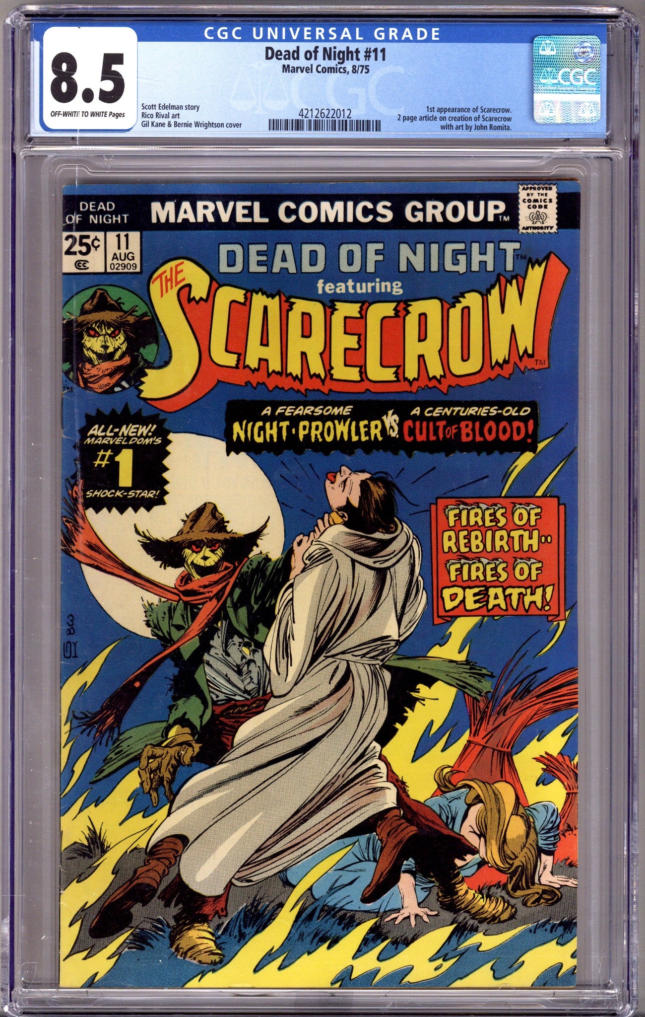 Dead of Night   11 CGC 8.5 (VF+) Small Crack  (1975)        