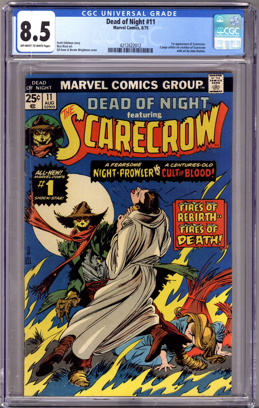 Dead of Night   11 CGC 8.5 (VF+) Small Crack  (1975)        