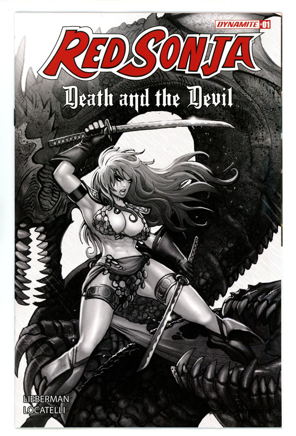 Red Sonja Death And The Devil 1 Norman B&W Incentive Variant (2024)