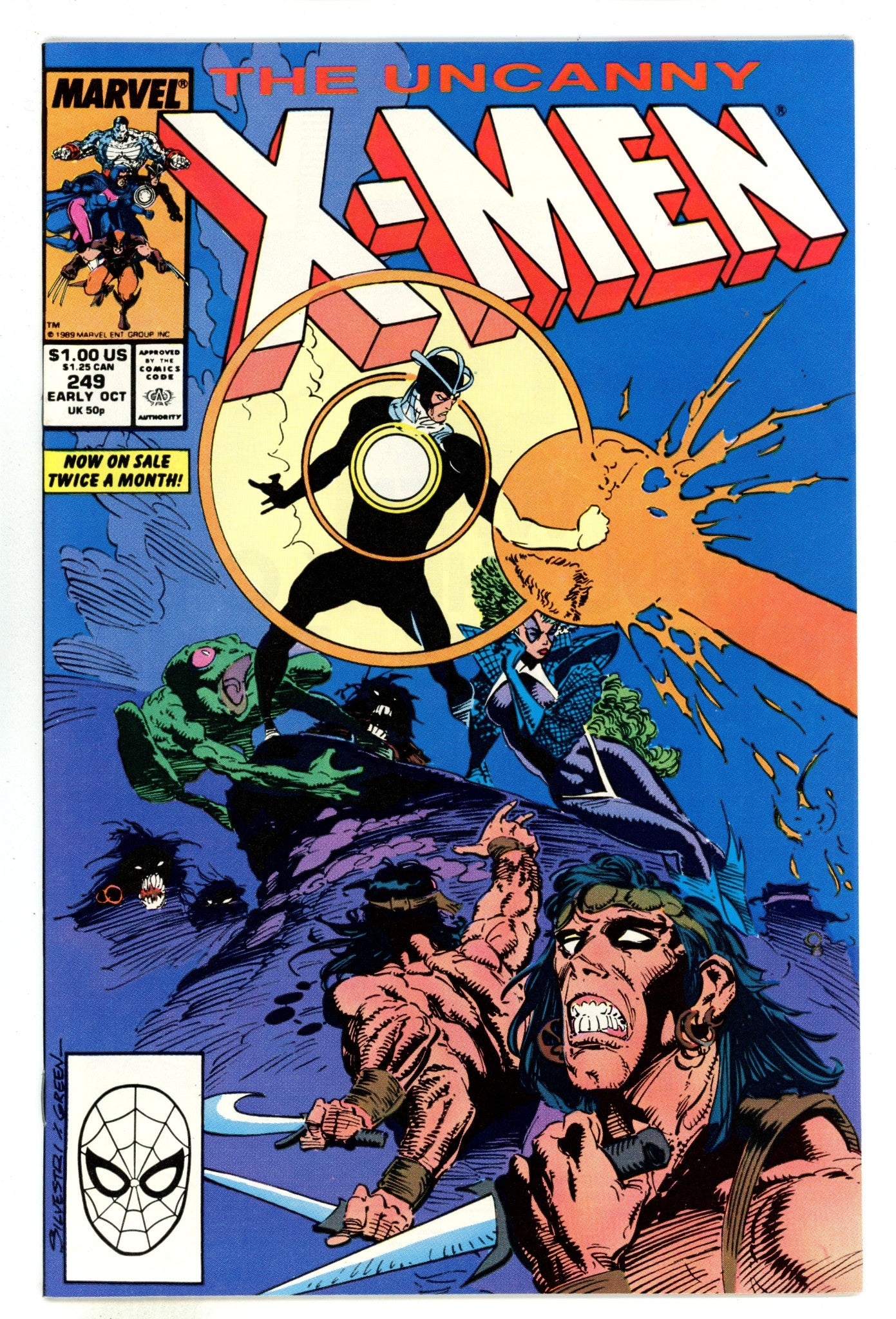 The Uncanny X-Men Vol 1 249 NM- (9.2) (1989) 